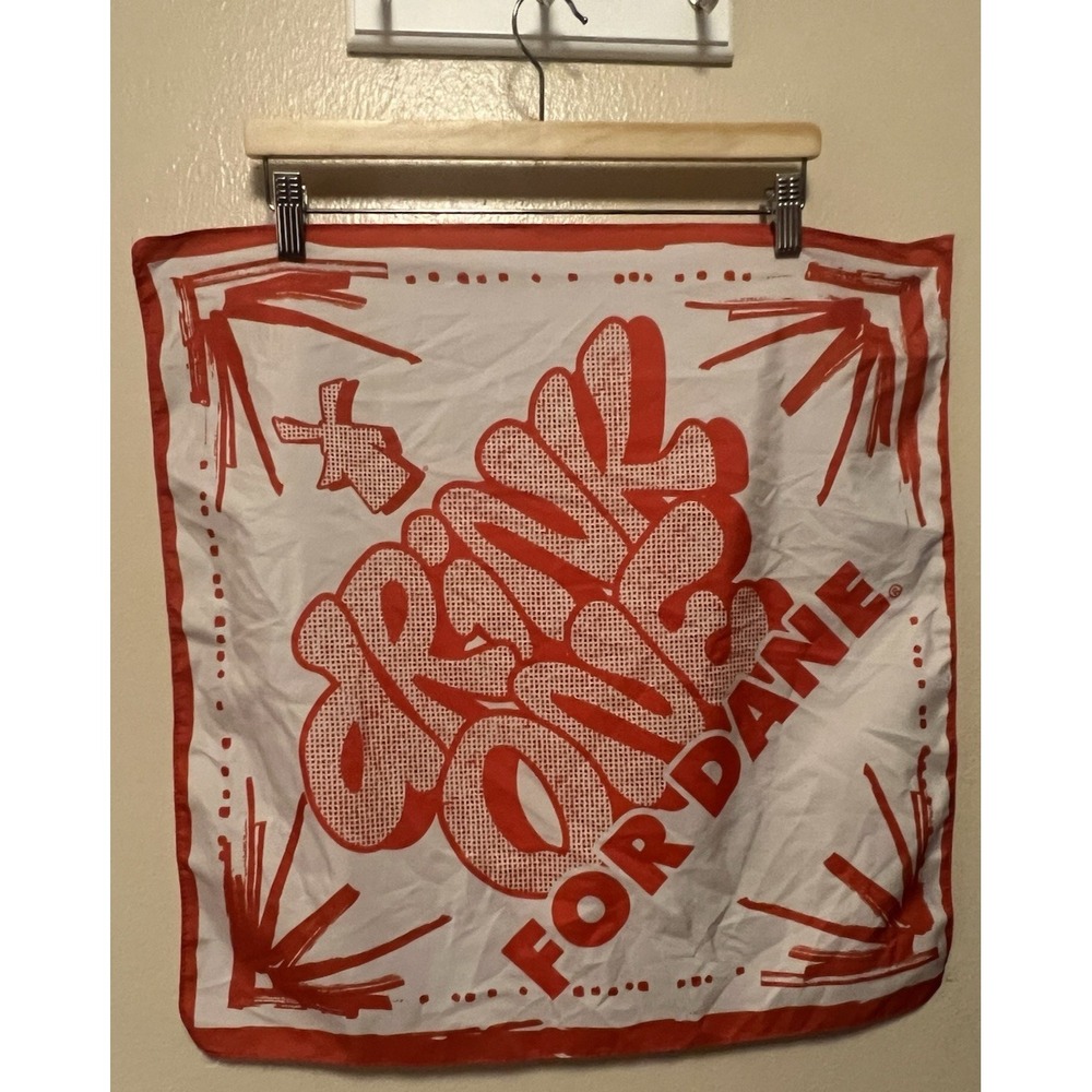 Drink Oneā for Dane Dutch Brothers Coffee Bandana ALS Awareness Scarf Red White